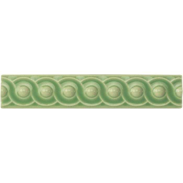 Palm Green Scroll Moulding - Hyperion Tiles