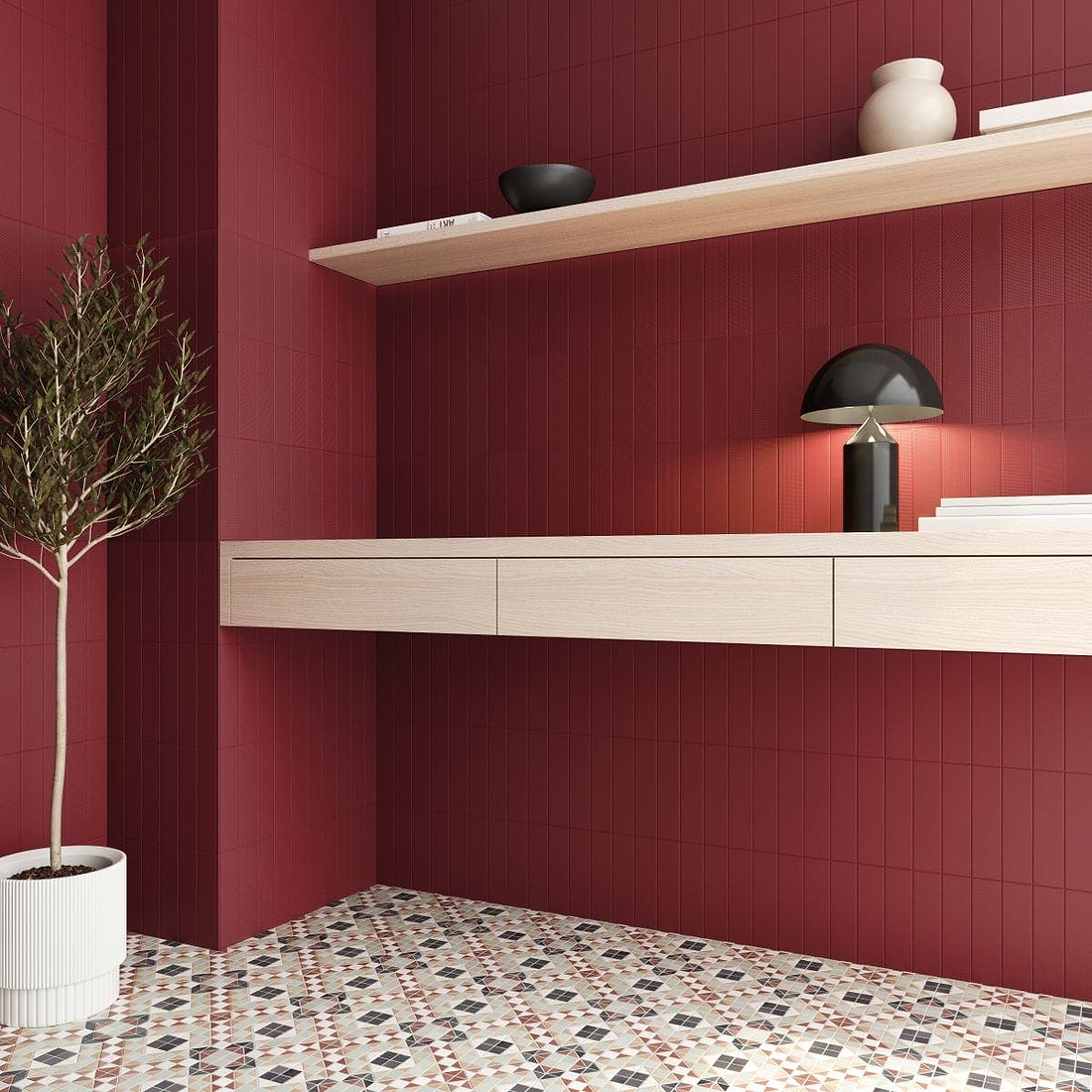 Pavilion Porcelain Russet Red - Hyperion Tiles