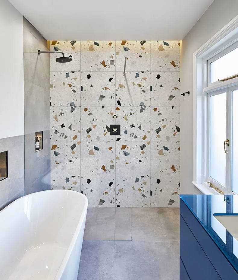 Piazza Porcelain Geo Pearl - Hyperion Tiles