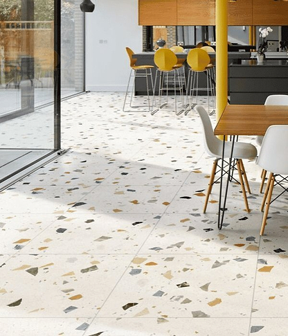 Piazza Porcelain Geo Pearl - Hyperion Tiles