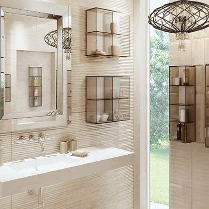 Pier Glass Box Shelf 70 Black - Hyperion Tiles