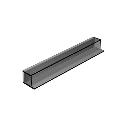 Pier Glass Box Shelf 70 Black - Hyperion Tiles