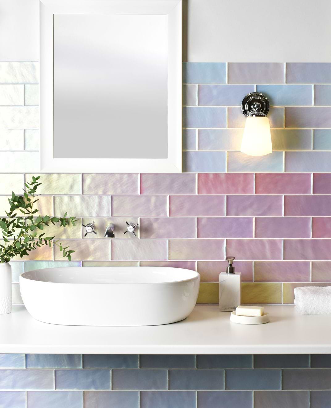 Pink Frost Brick Radiance - Hyperion Tiles