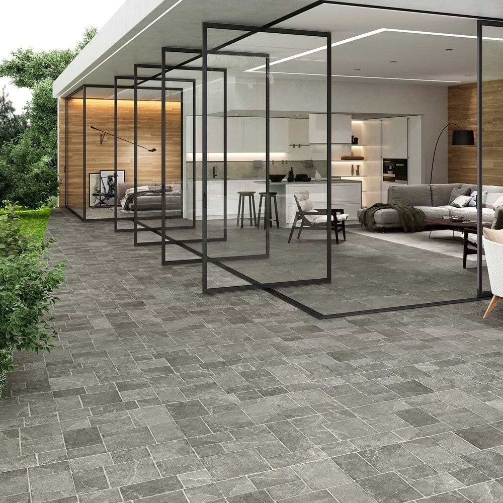 Pulse Antique Graphite Tiles - Hyperion Tiles