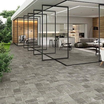 Pulse Antique Graphite Tiles - Hyperion Tiles