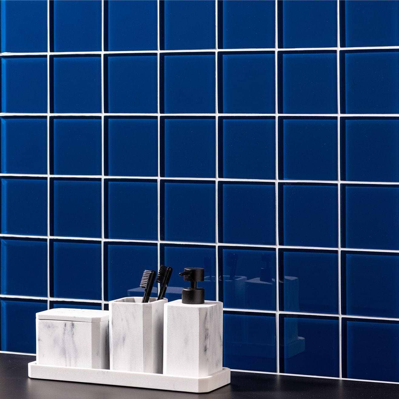 Rhine Clear Glass 100 x 100mm - Hyperion Tiles