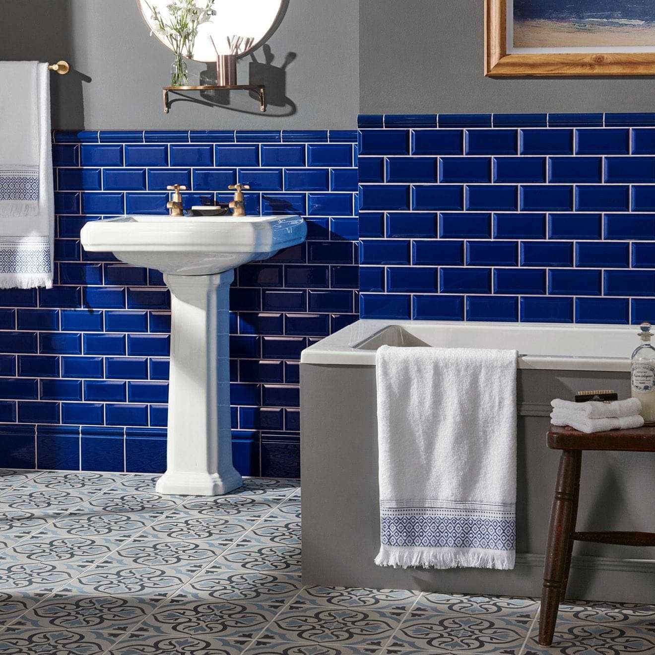 Royal Blue Skirting Tile - Hyperion Tiles