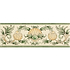 Scallop Shells Green & Buff Classical Decorative Border on Colonial White - Hyperion Tiles