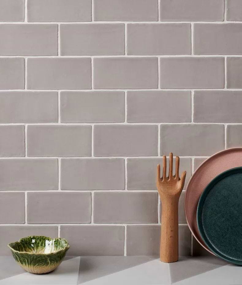 Seaton Crackle Ceramic Oyster - Hyperion Tiles