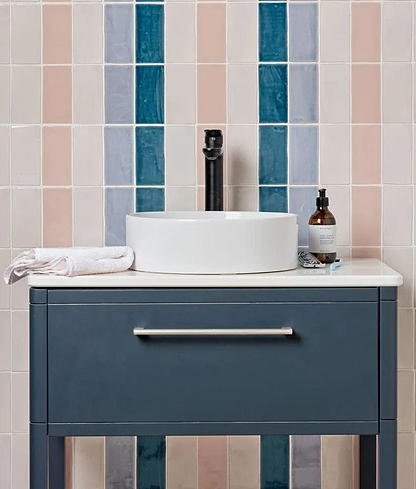 Seaton Crackle Ceramic White Sands - Hyperion Tiles