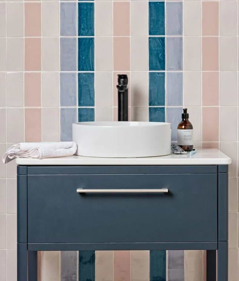 Seaton Crackle Ceramic White Sands - Hyperion Tiles