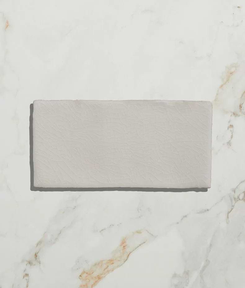 Seaton Crackle Ceramic White Sands - Hyperion Tiles