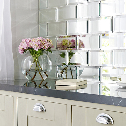Silver Mirror Bevel - Hyperion Tiles