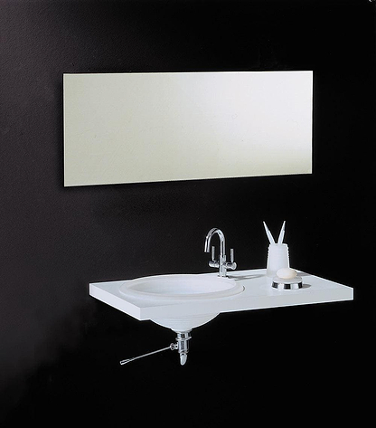 Slim Rectangular Mirror 50 - Hyperion Tiles