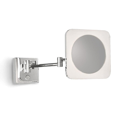 Sloane Square LED Magnifying Mirror Chrome - Hyperion Tiles
