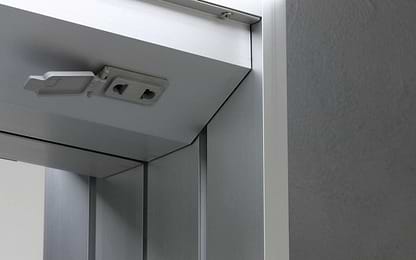 Space II Double Door Semi-recessed Cabinet 90 – 90x70cm - Hyperion Tiles