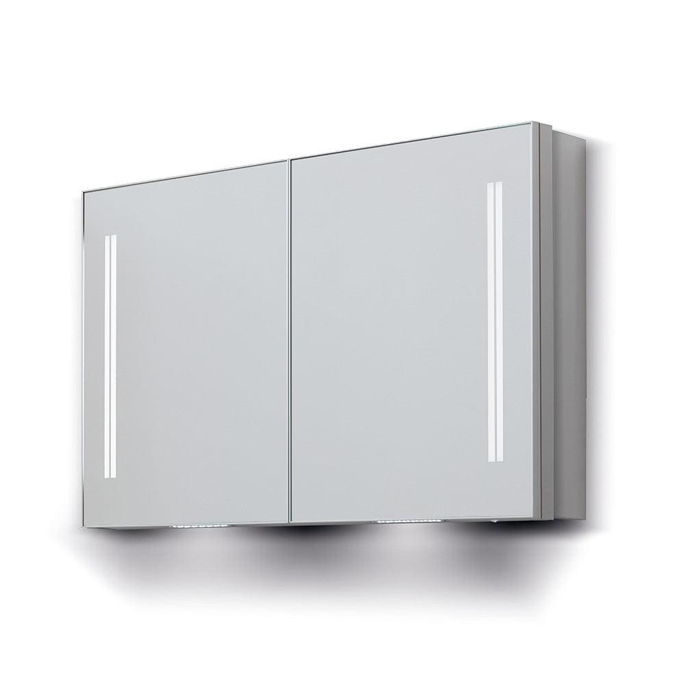 Space II Double Door Semi - recessed Cabinet 90 – 90x70cm - Hyperion Tiles