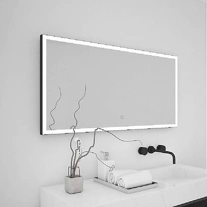 Tate Light Mirror 100 Black - Hyperion Tiles