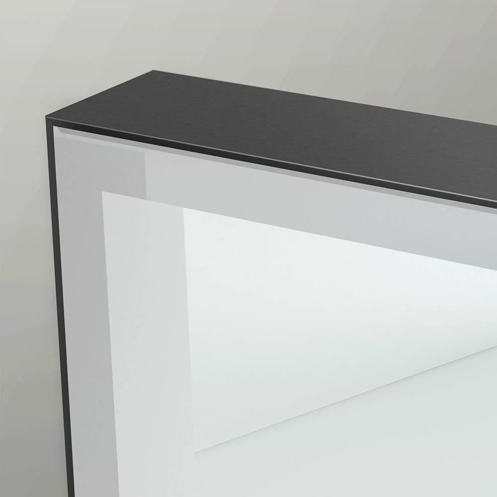 Tate Light Rectangular Mirror 120 Black - Hyperion Tiles