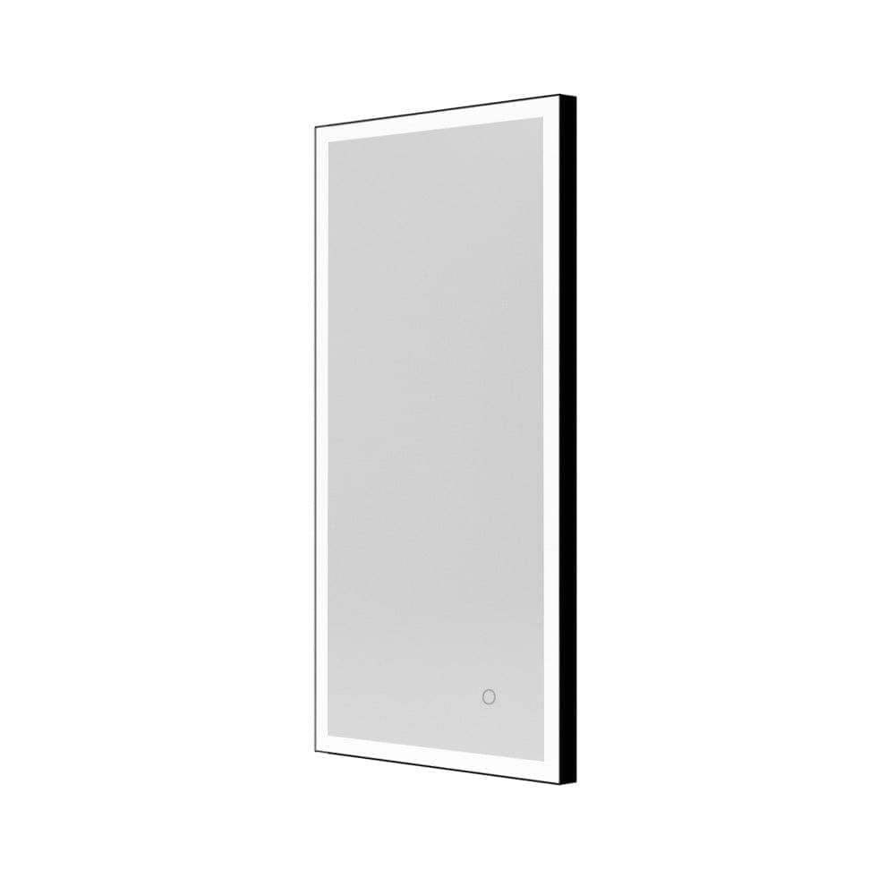Tate Light Rectangular Mirror 50 Black - Hyperion Tiles