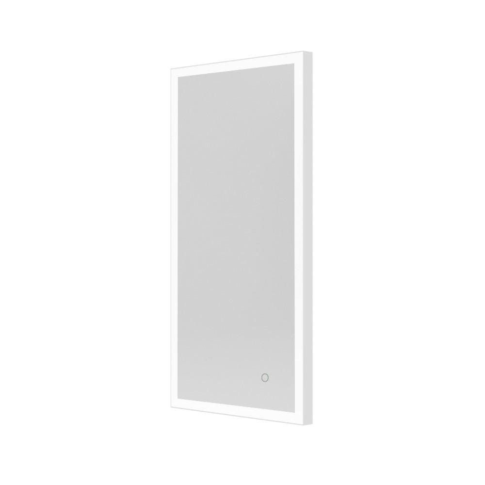 Tate Light Rectangular Mirror 50 White - Hyperion Tiles