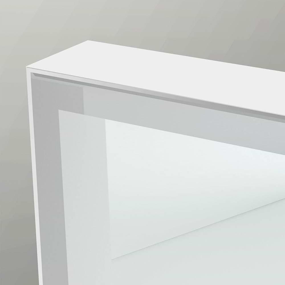 Tate Light Rectangular Mirror 60 White - Hyperion Tiles