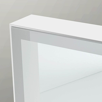 Tate Light Square Mirror 70 White - Hyperion Tiles