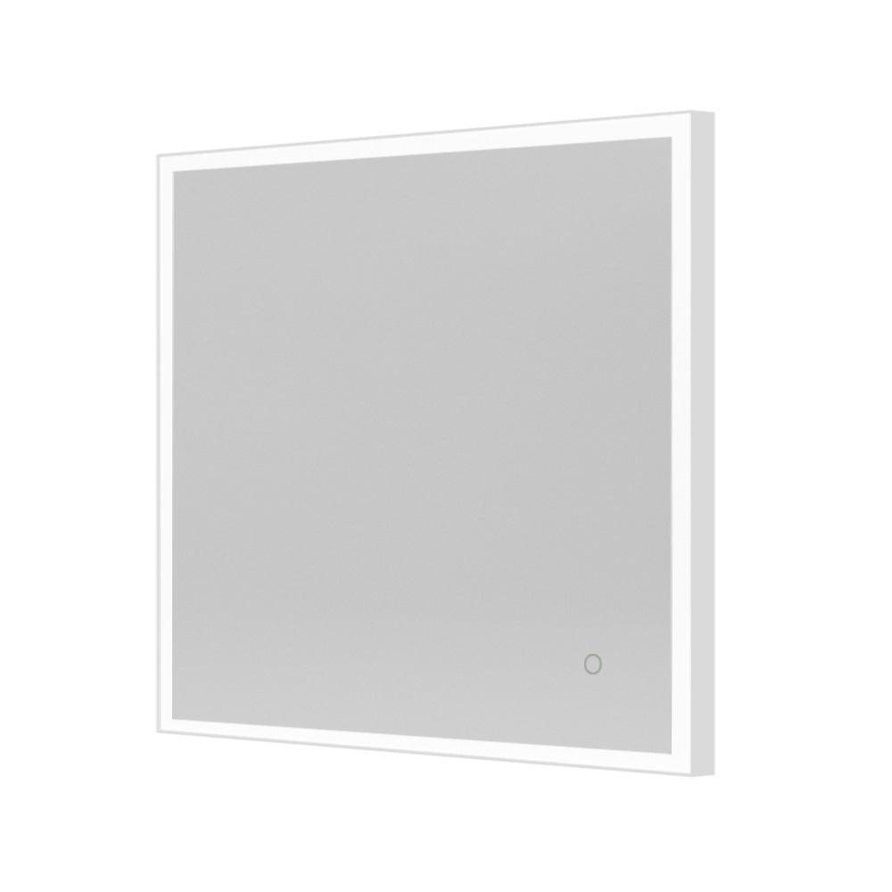 Tate Light Square Mirror 70 White - Hyperion Tiles