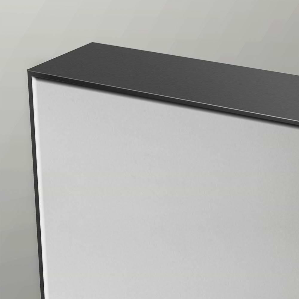 Tate Rectangular Mirror 120 Black - Hyperion Tiles