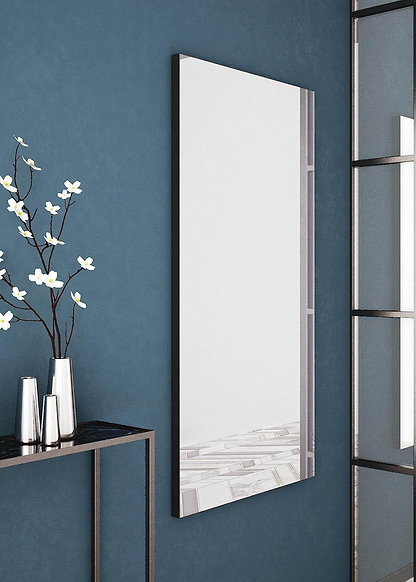 Tate Rectangular Mirror 120 Black - Hyperion Tiles