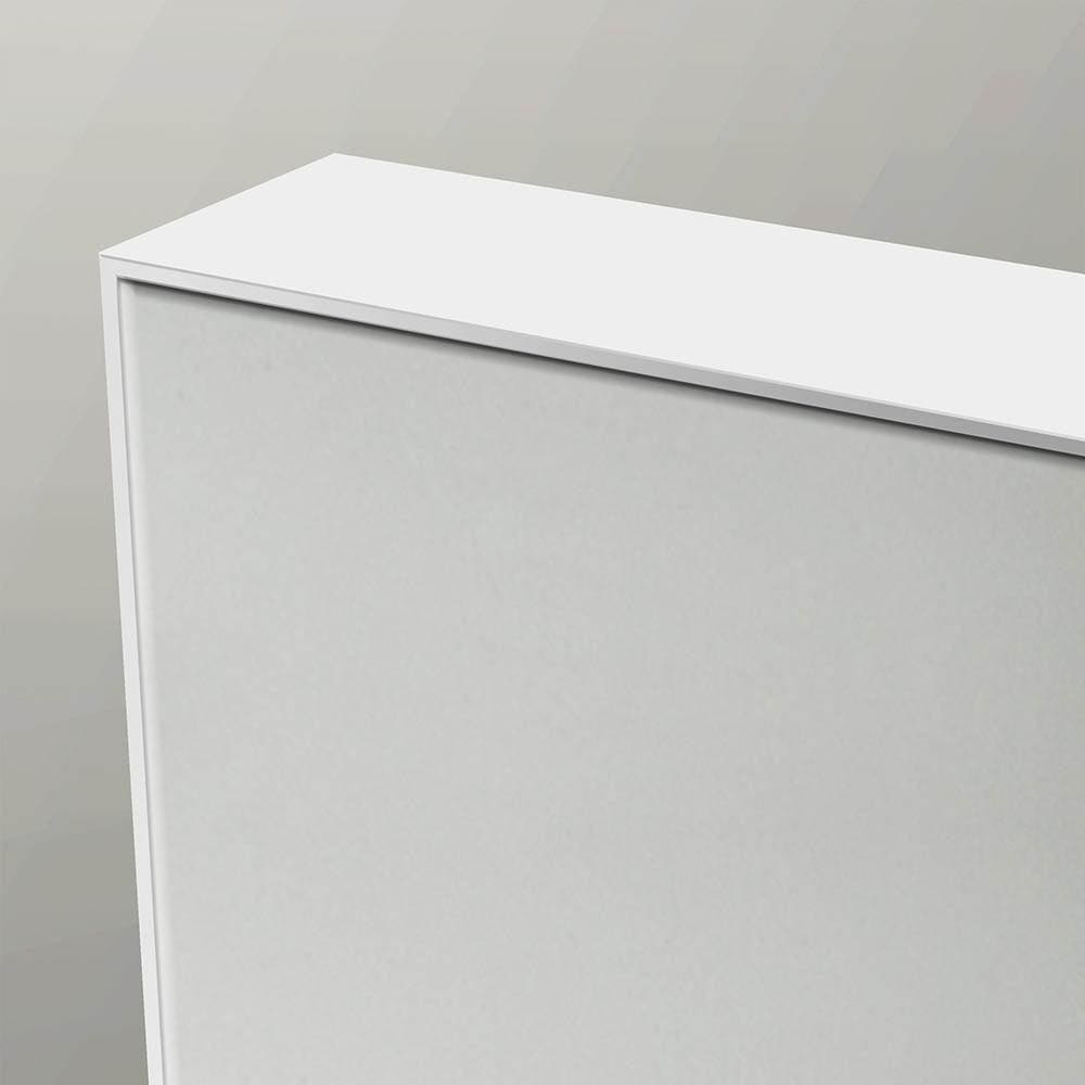 Tate Rectangular Mirror 120 White - Hyperion Tiles
