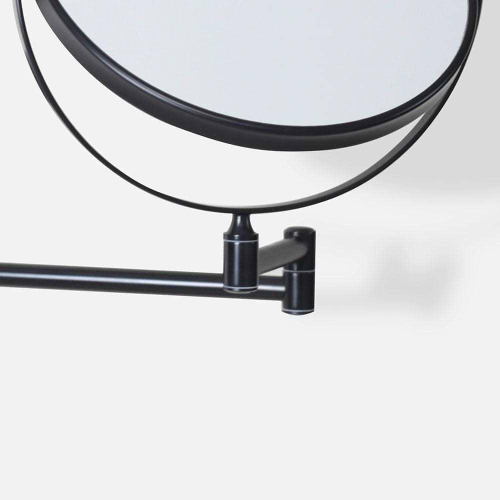 Taylor Reversible 5X Magnifying Wall Mirror Black - Hyperion Tiles