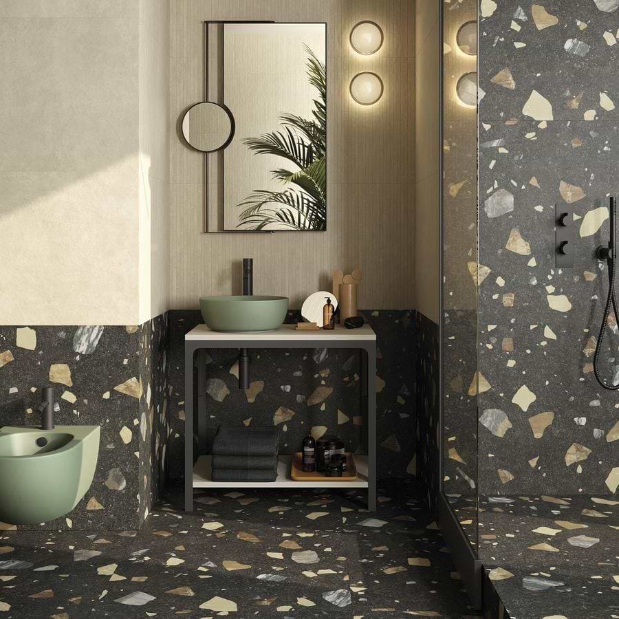 Terrazzo Colore Dark Tiles - Hyperion Tiles