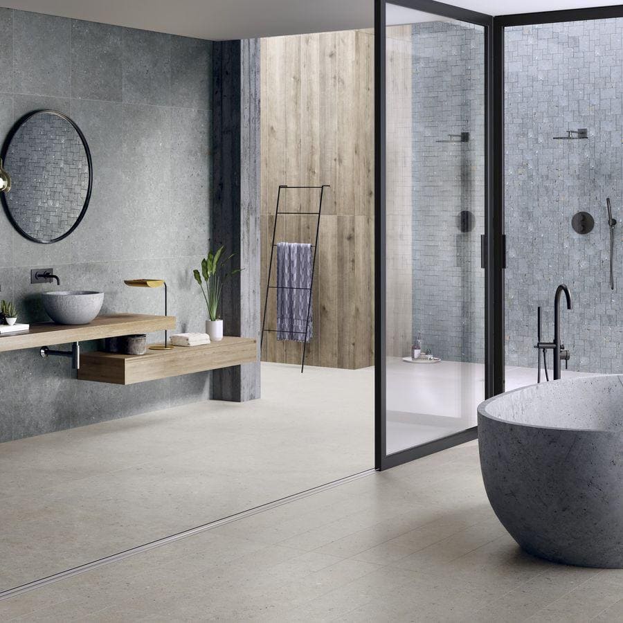 Terrazzo Coolstone Greige Tiles - Hyperion Tiles