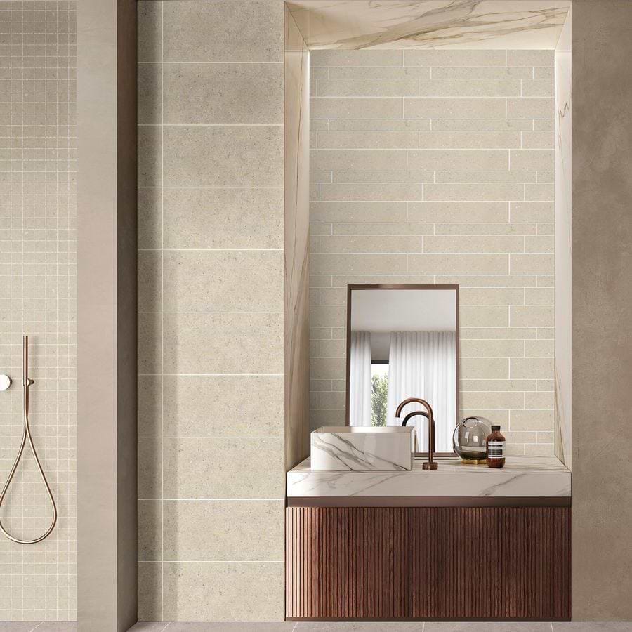 Terrazzo Coolstone White Tiles - Hyperion Tiles