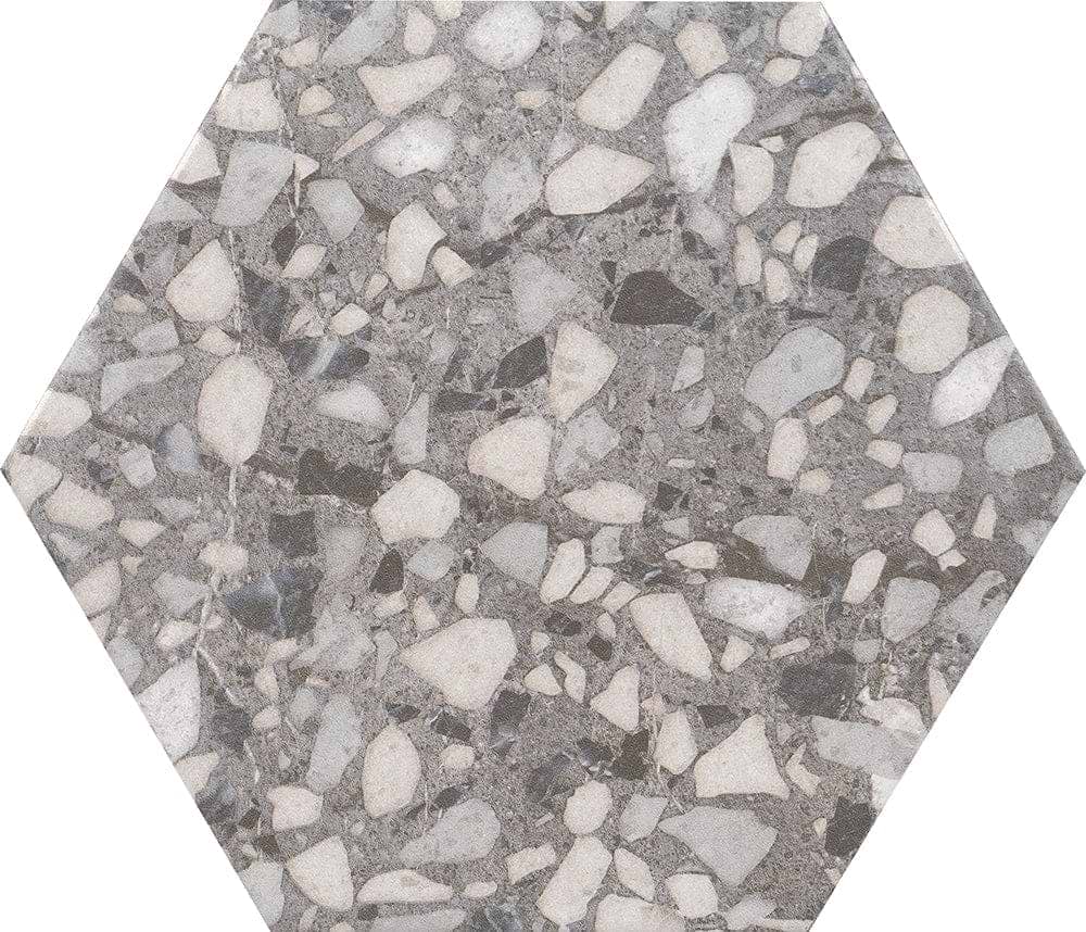 Terrazzo Hexagon Grey - Hyperion Tiles