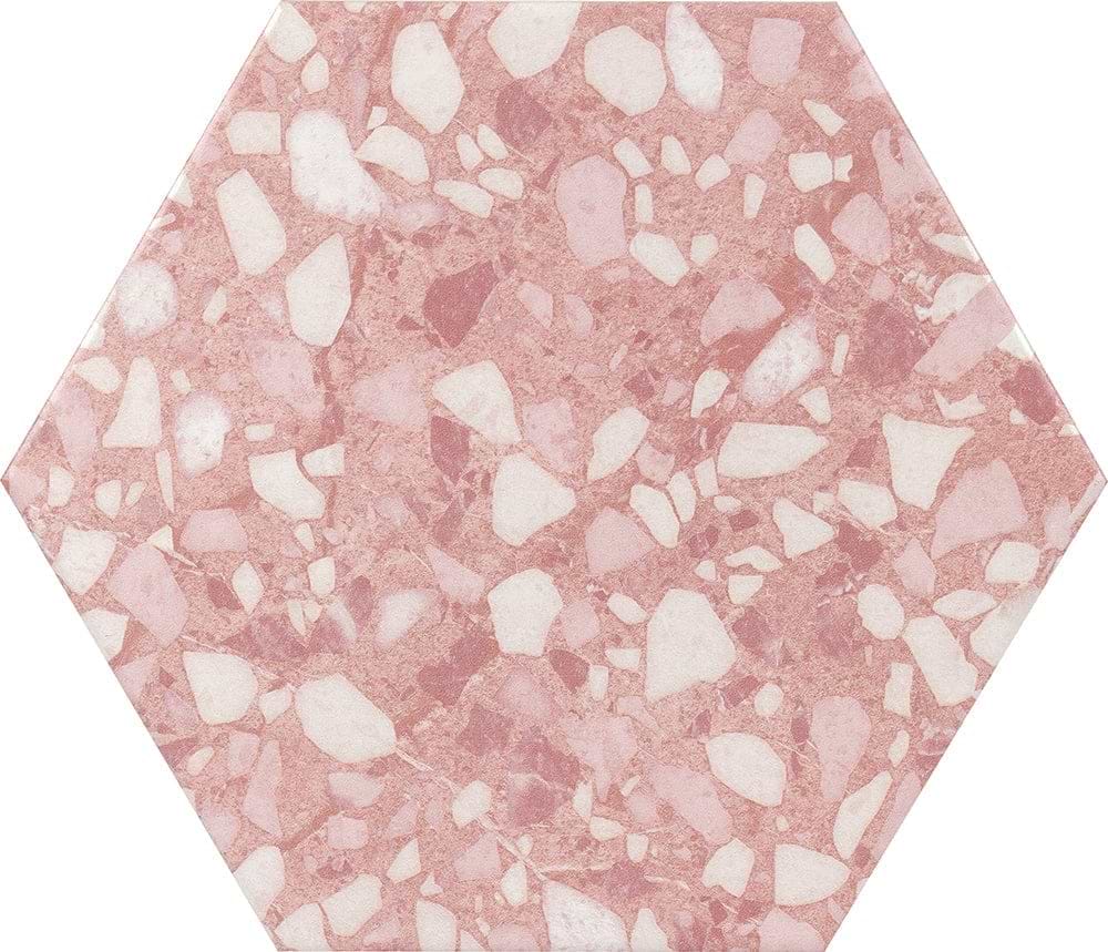 Terrazzo Hexagon Rose - Hyperion Tiles