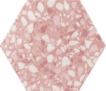 Terrazzo Hexagon Rose - Hyperion Tiles