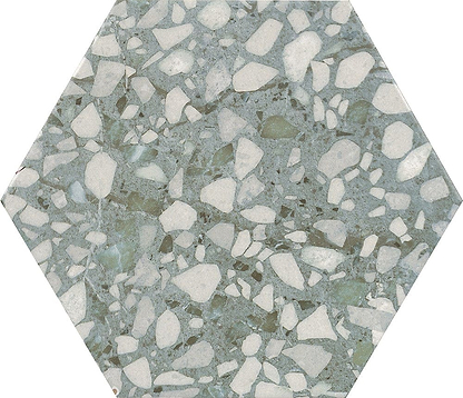 Terrazzo Hexagon Sage - Hyperion Tiles