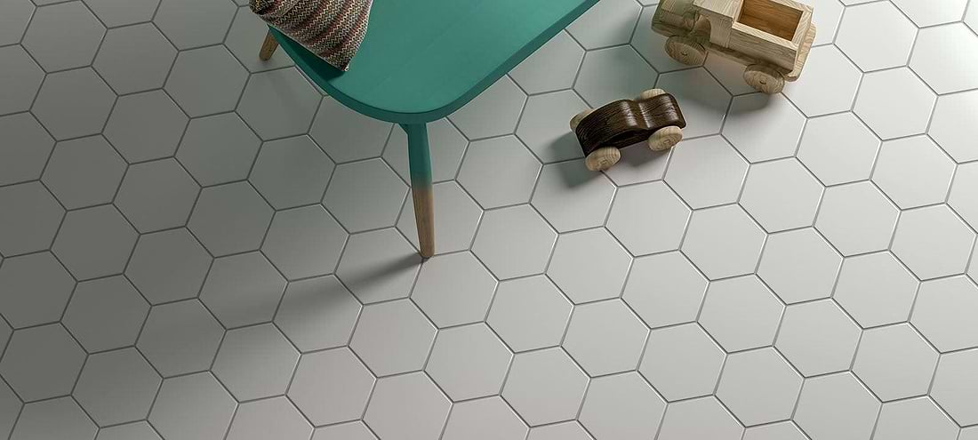 Timeless Hexagon White Matt - Hyperion Tiles