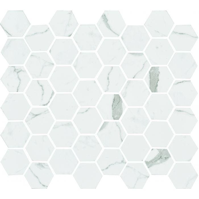 Torcello White Hexagon - Hyperion Tiles