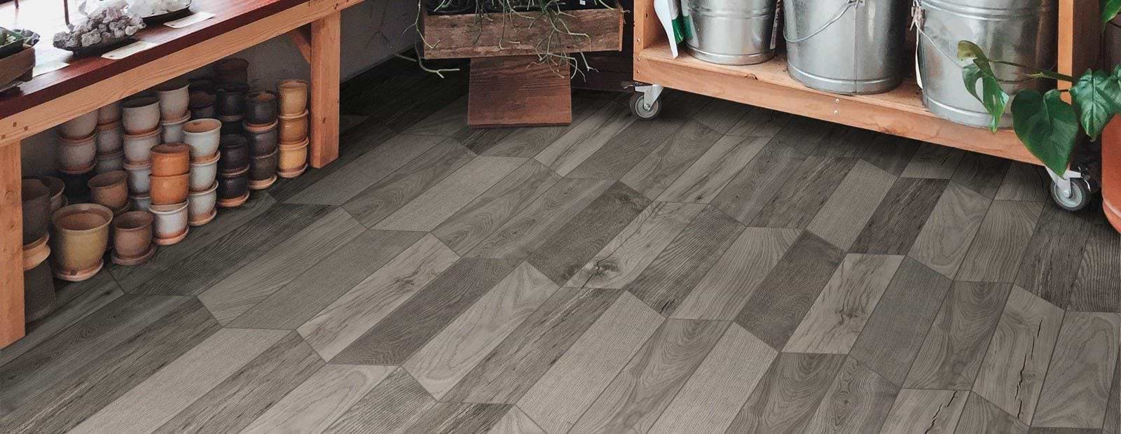 Tree - Soul Grey Chevron Matt - Hyperion Tiles