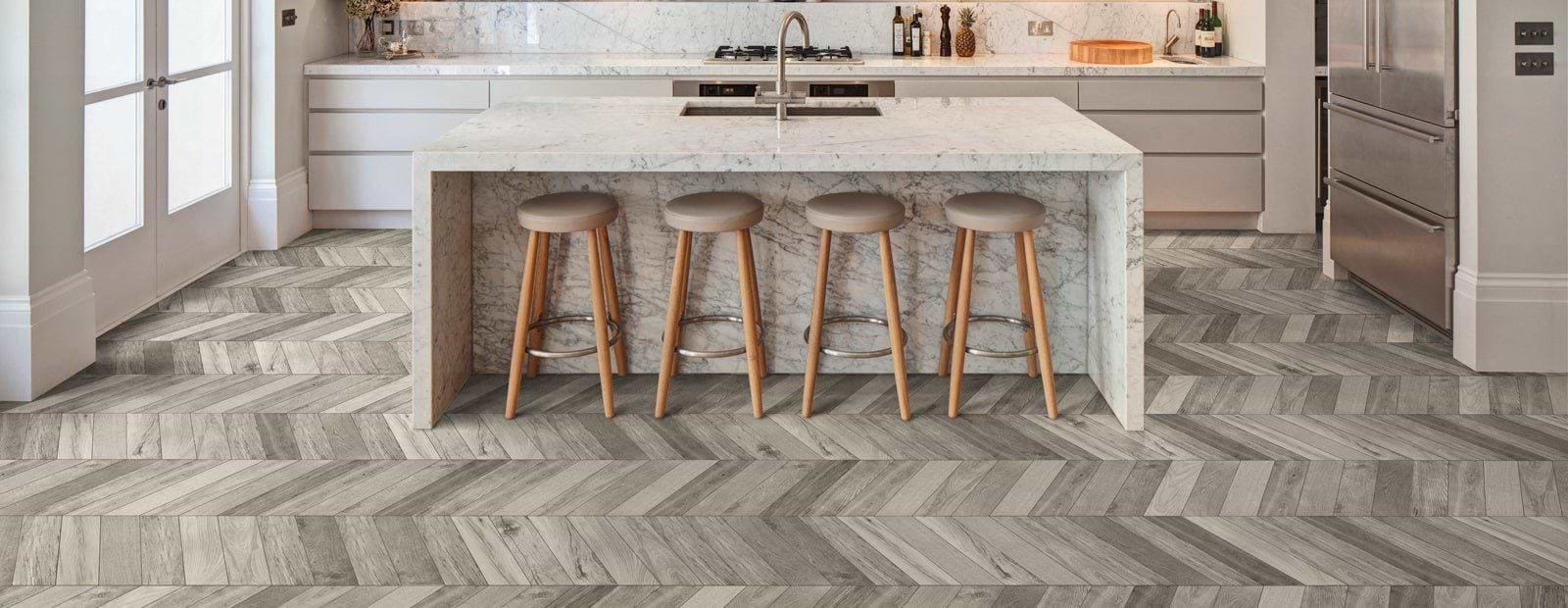Tree - Soul Grey Chevron Matt - Hyperion Tiles