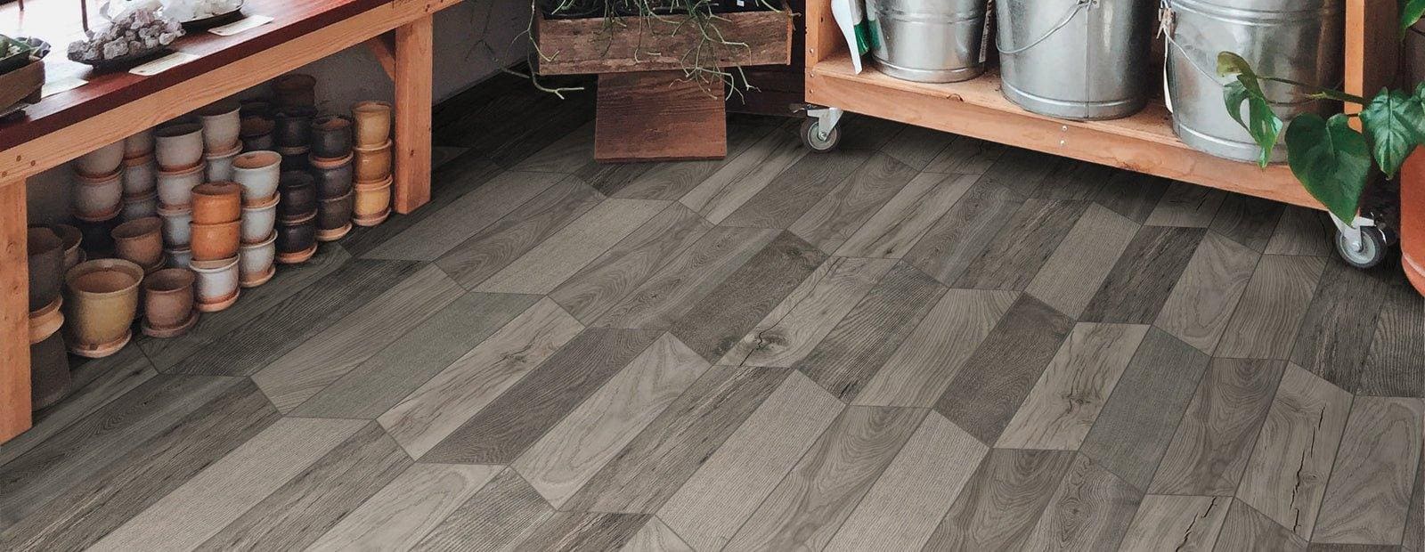 Tree-Soul Grey Chevron Matt - Hyperion Tiles