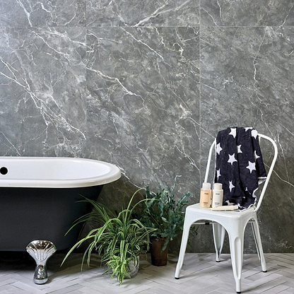Tribeca Porcelain Anthracite 75 x150cm - Hyperion Tiles