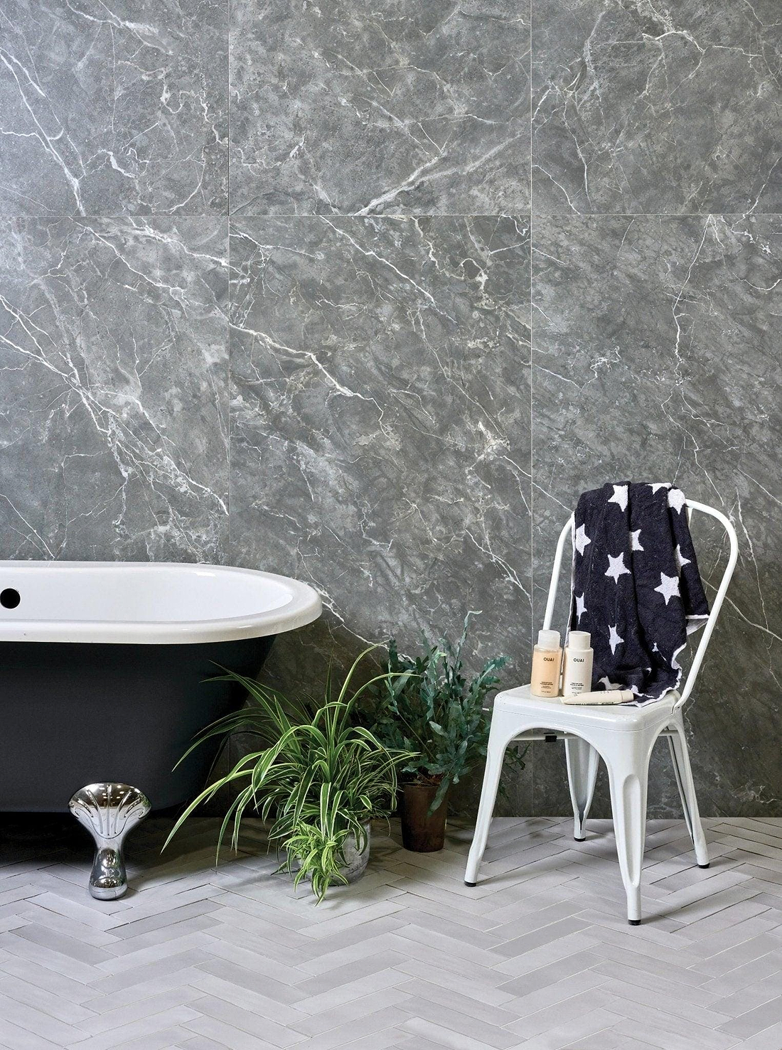 Tribeca Porcelain Anthracite 75 x150cm - Hyperion Tiles