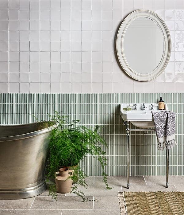 Tunstall Ceramic Deep White Square - Hyperion Tiles