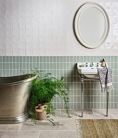 Tunstall Ceramic Fern Fluted Brick - Hyperion Tiles