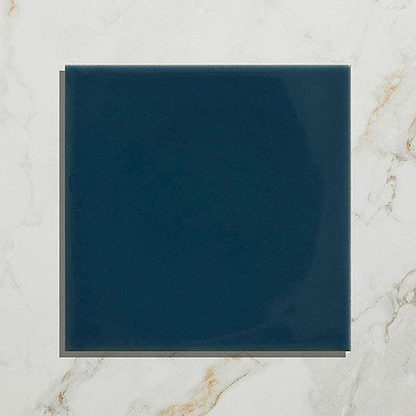 Tunstall Ceramic Peacock Blue Square - Hyperion Tiles
