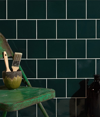 Tunstall Ceramic Royal Green Square - Hyperion Tiles